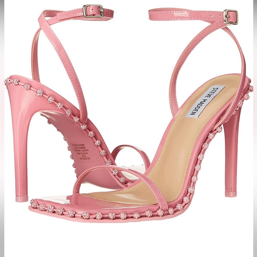 Steve Madden square toe pink heels size 9m